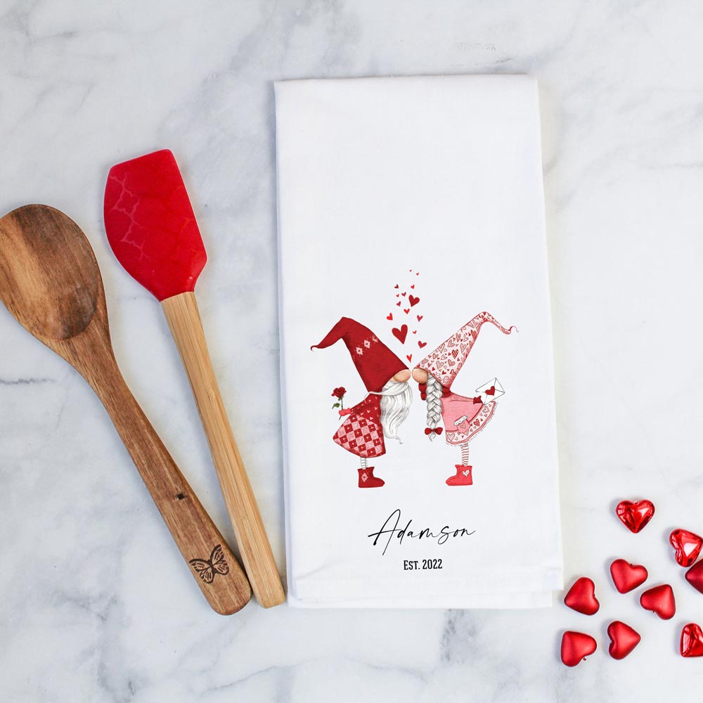 Personalized Kitchen Towels 2 Pc Set for the Cooking Couple